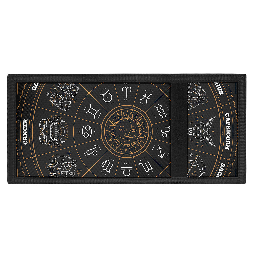 Vintage Zodiac Circle Print Trifold Wallet