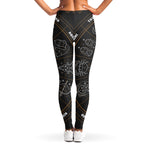 Vintage Zodiac Circle Print Women's Leggings