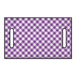 Violet And White Gingham Pattern Print Golf Cart Seat Cover
