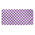 Violet And White Gingham Pattern Print Towel