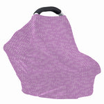 Violet Knitted Pattern Print Baby Seat Cover
