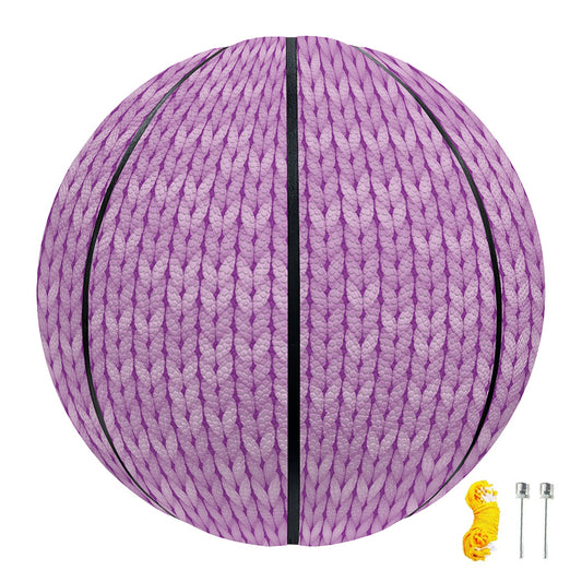 Violet Knitted Pattern Print Basketball