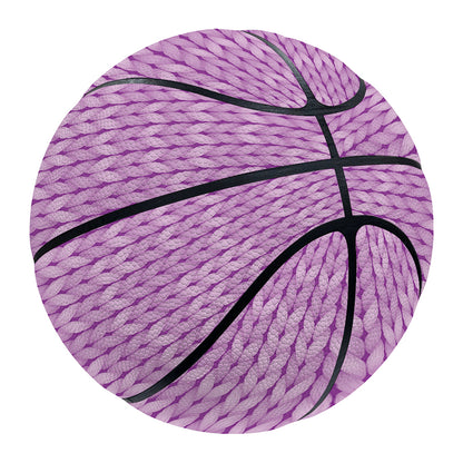 Violet Knitted Pattern Print Basketball