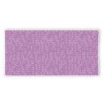 Violet Knitted Pattern Print Beach Towel