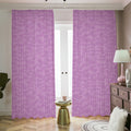 Violet Knitted Pattern Print Dimout Pencil Pleat Curtains