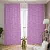 Violet Knitted Pattern Print Blackout Pencil Pleat Curtains