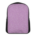 Violet Knitted Pattern Print Casual Backpack