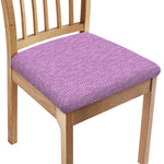 Violet Knitted Pattern Print Chair Cushion Cover