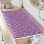 Violet Knitted Pattern Print Changing Pad Cover