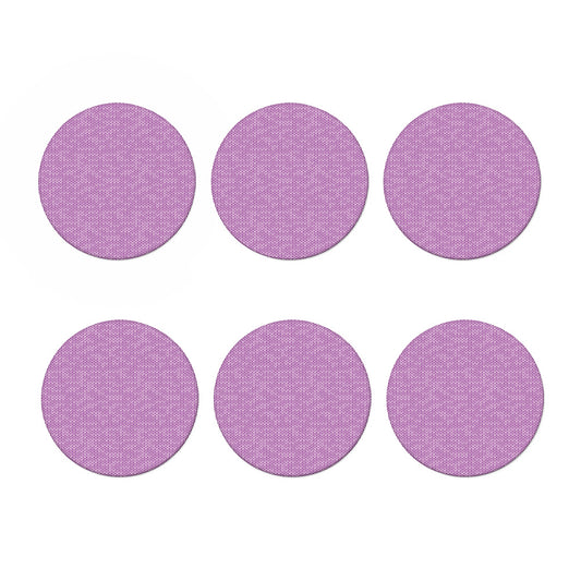 Violet Knitted Pattern Print Coaster Set