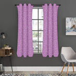 Violet Knitted Pattern Print Curtain
