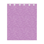Violet Knitted Pattern Print Curtain