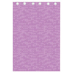 Violet Knitted Pattern Print Curtain