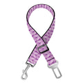 Violet Knitted Pattern Print Dog Seat Belt