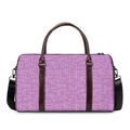Violet Knitted Pattern Print Duffel Bag