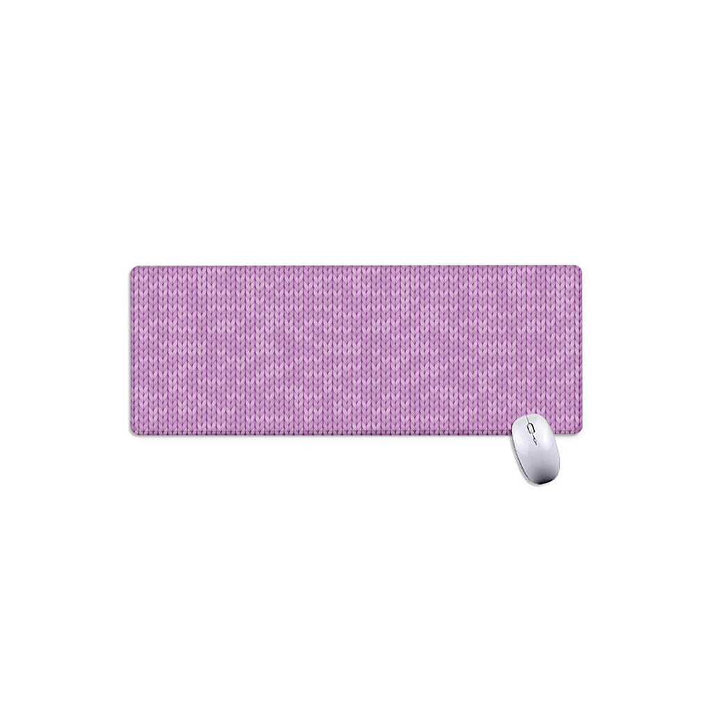 Violet Knitted Pattern Print Extended Mouse Pad