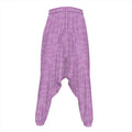 Violet Knitted Pattern Print Hammer Pants