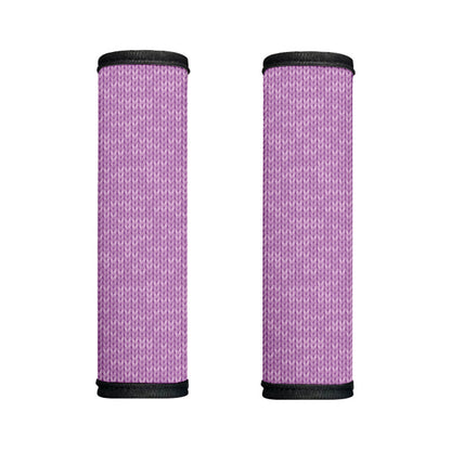 Violet Knitted Pattern Print Handle Covers
