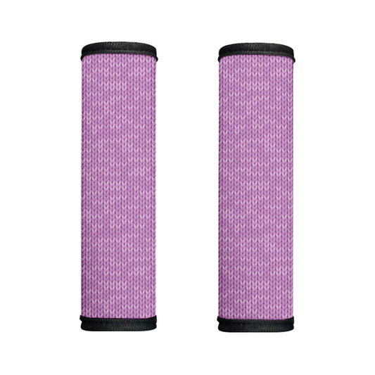 Violet Knitted Pattern Print Handle Covers