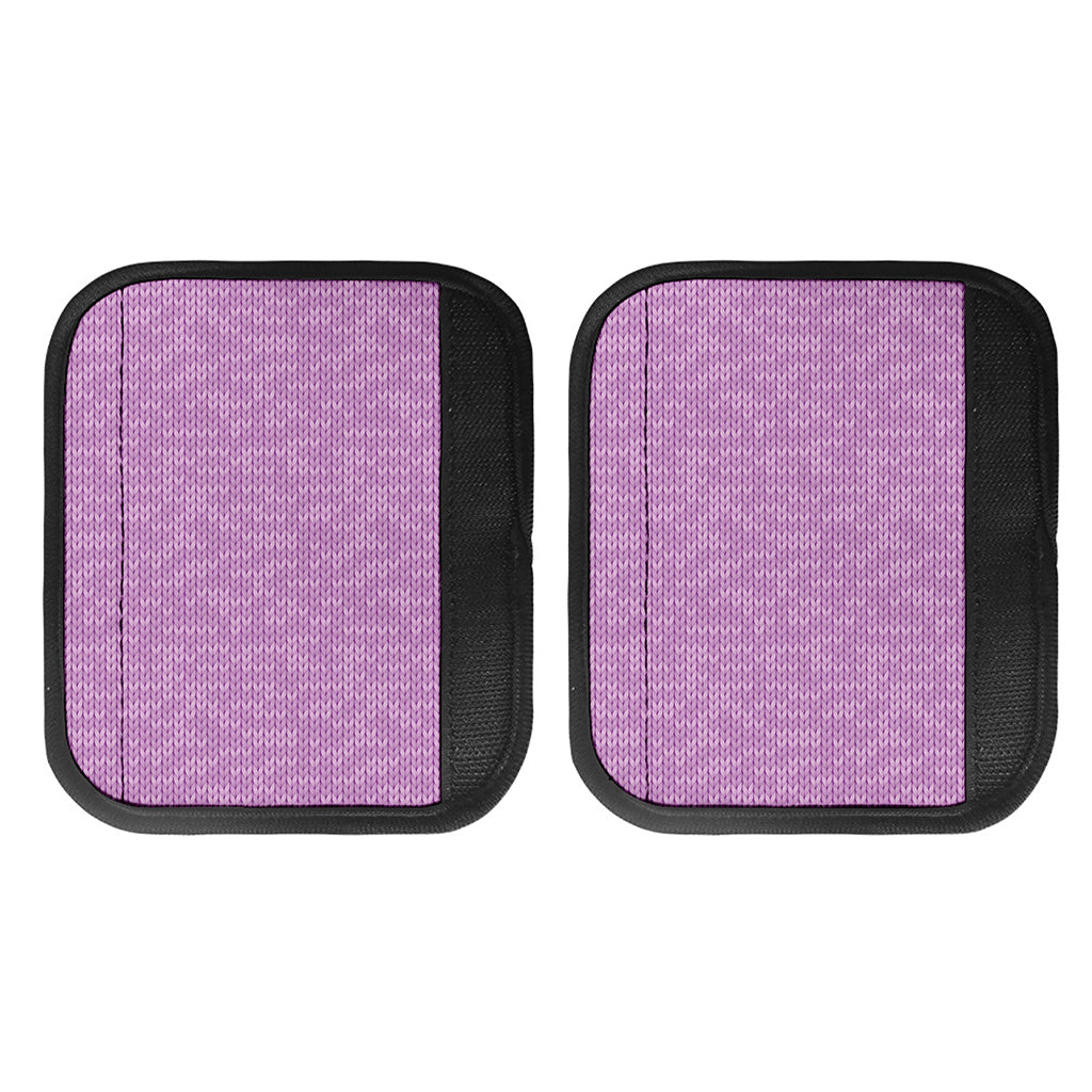 Violet Knitted Pattern Print Handle Covers