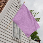 Violet Knitted Pattern Print House Flag