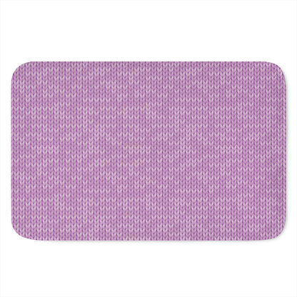 Violet Knitted Pattern Print Indoor Door Mat