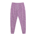 Violet Knitted Pattern Print Jogger Pants