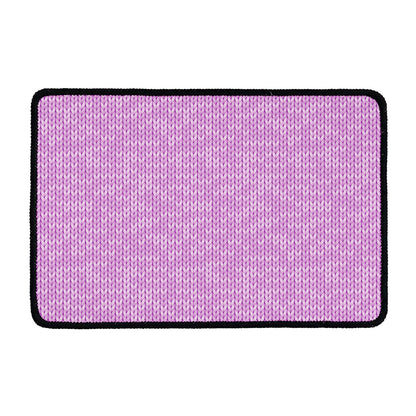 Violet Knitted Pattern Print Kitchen Mat