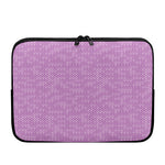 Violet Knitted Pattern Print Laptop Sleeve