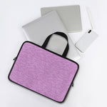 Violet Knitted Pattern Print Laptop Sleeve With Handle