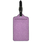 Violet Knitted Pattern Print Luggage Tag