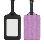 Violet Knitted Pattern Print Luggage Tag