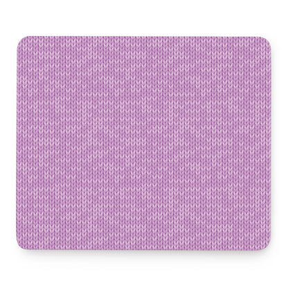 Violet Knitted Pattern Print Mouse Pad