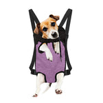 Violet Knitted Pattern Print Pet Carrier Backpack