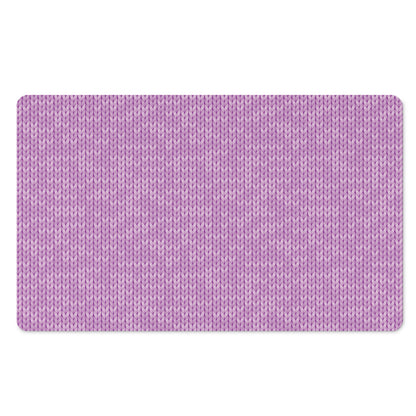 Violet Knitted Pattern Print Polyester Doormat