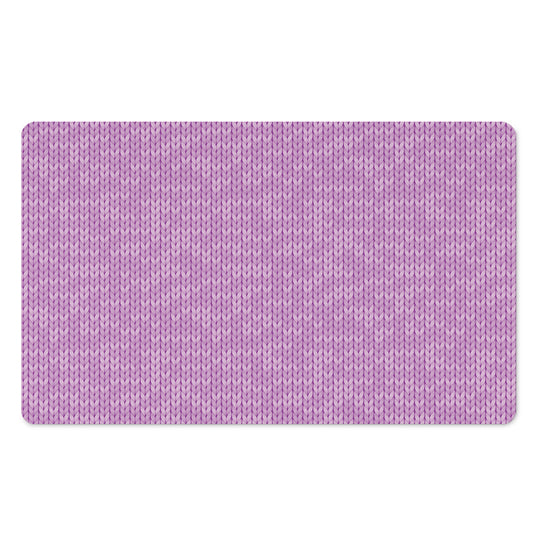 Violet Knitted Pattern Print Polyester Doormat