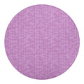 Violet Knitted Pattern Print Round Blanket