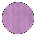 Violet Knitted Pattern Print Round Floor Mat