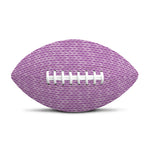 Violet Knitted Pattern Print Rugby Ball