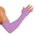 Violet Knitted Pattern Print Sun Protection Arm Sleeves