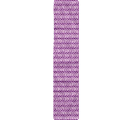 Violet Knitted Pattern Print Table Runner