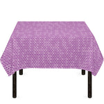 Violet Knitted Pattern Print Tablecloth
