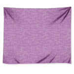 Violet Knitted Pattern Print Tapestry