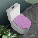 Violet Knitted Pattern Print Toilet Lid Cover