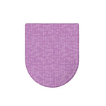 Violet Knitted Pattern Print Toilet Lid Cover