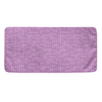 Violet Knitted Pattern Print Towel