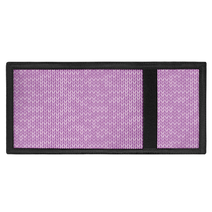Violet Knitted Pattern Print Trifold Wallet