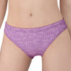 Violet Knitted Pattern Print Women's Panties