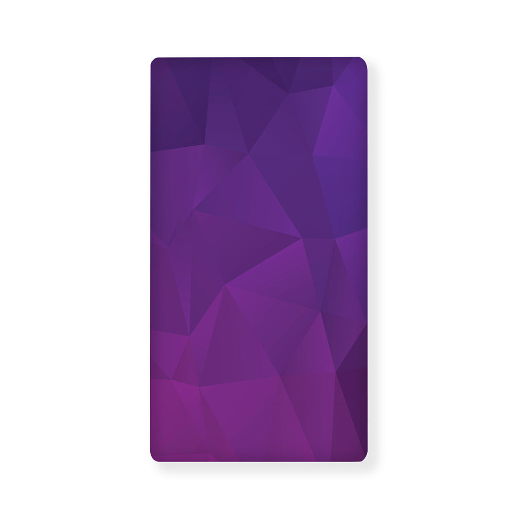 Violet Polygonal Geometric Print Baby Crib Sheet