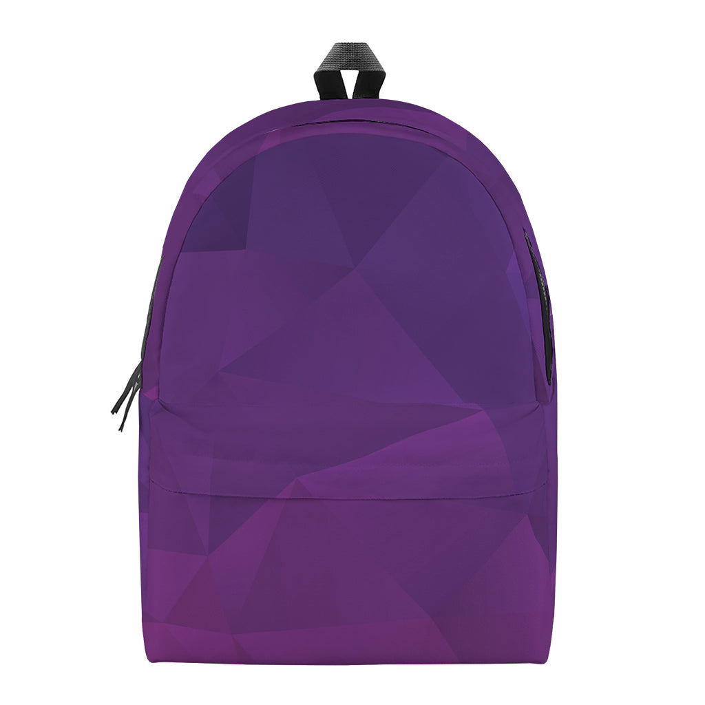 Violet Polygonal Geometric Print Backpack